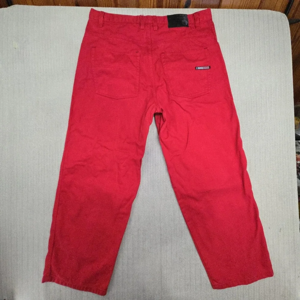 Southpole Jeans Mens 38x31 Red Relaxed Fit Straight Denim Hip Hop Skate